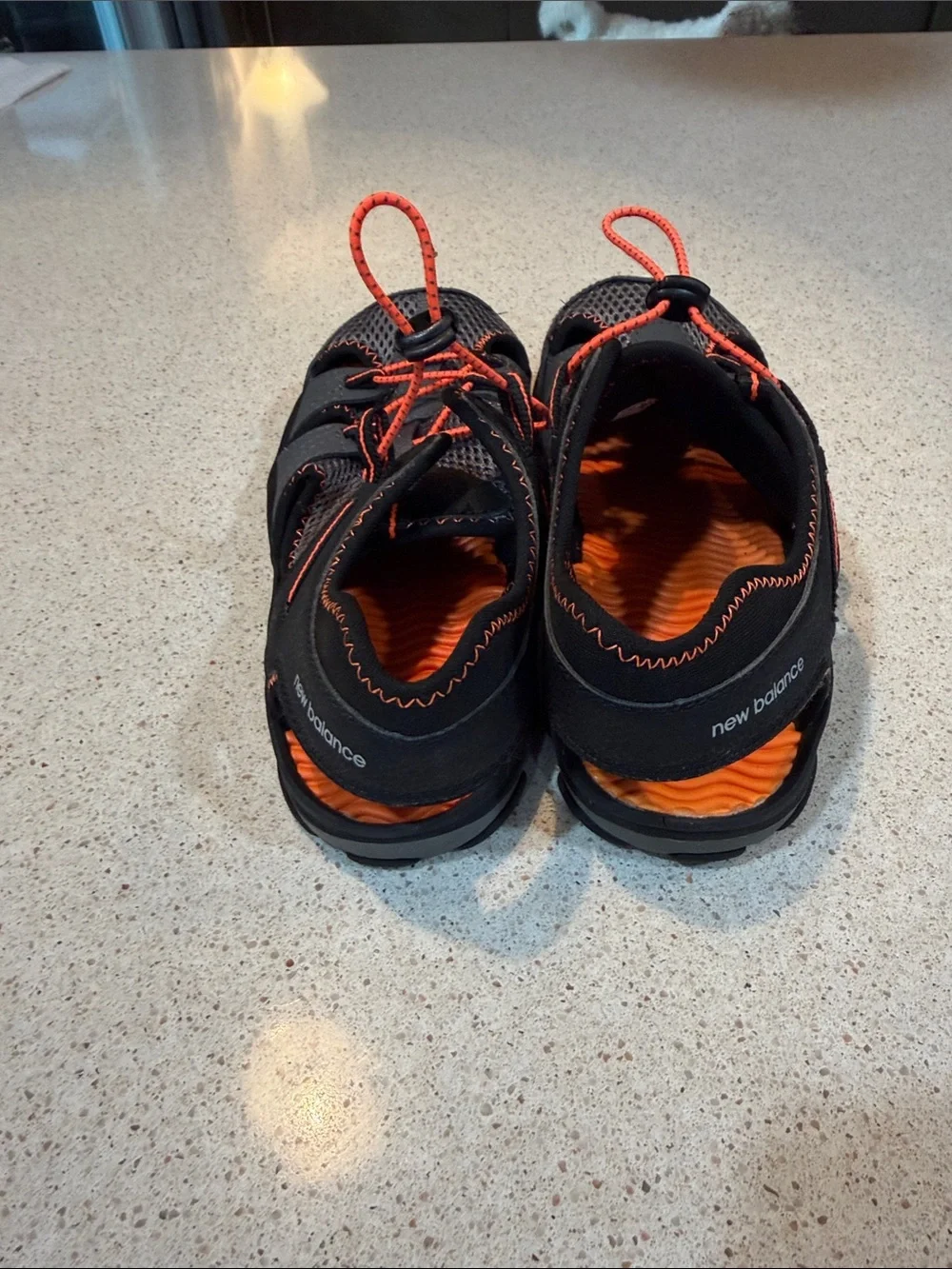 New Balance Black and Orange Water Shoe Youth 6